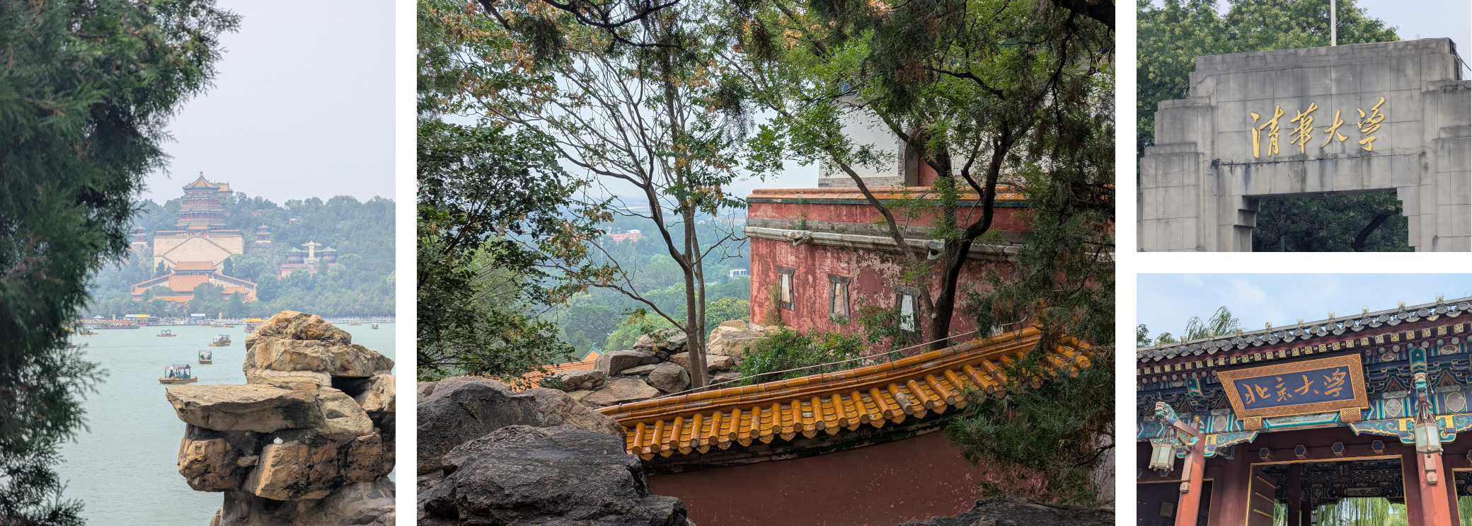 Collage of photos from Beijing