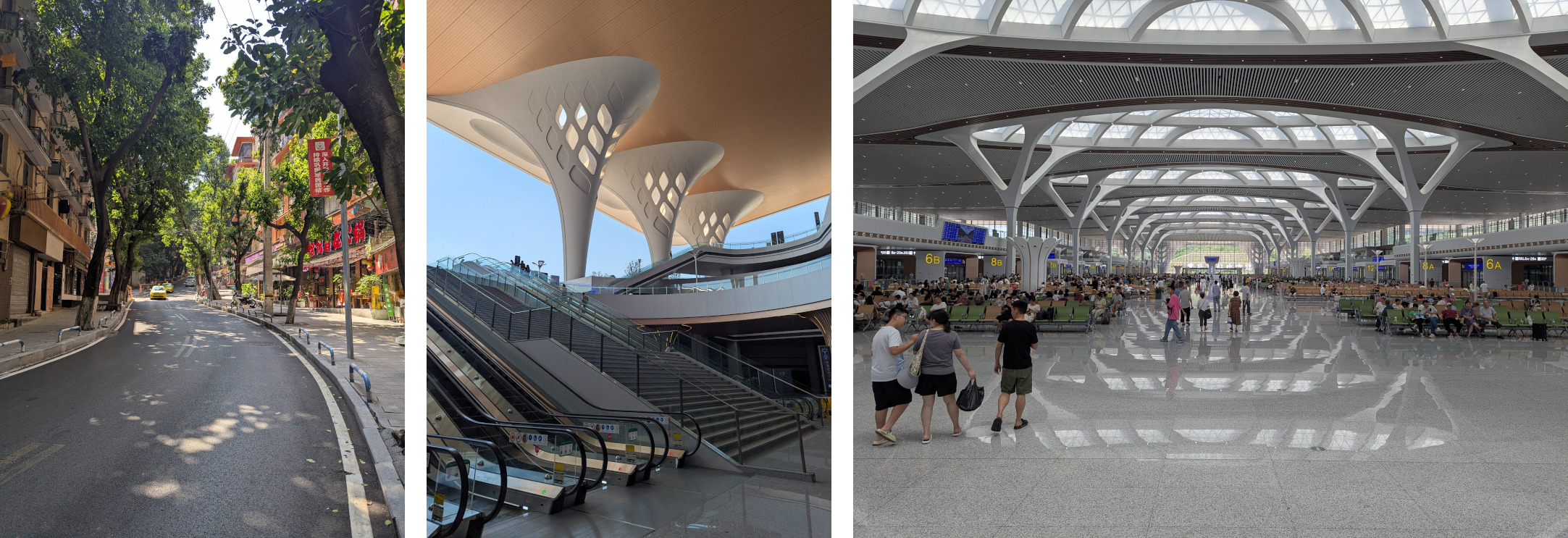 Collage of photos from Chongqing