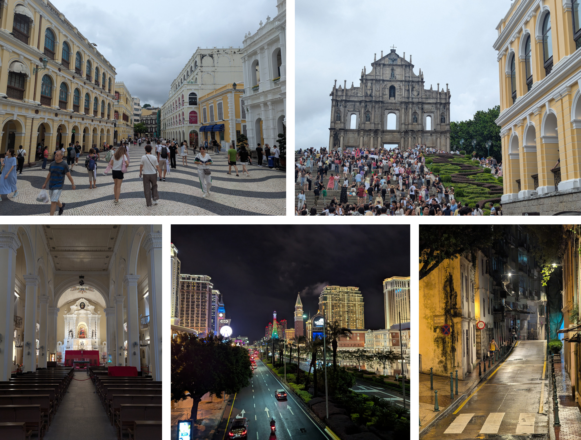 Collage of photos from Macao
