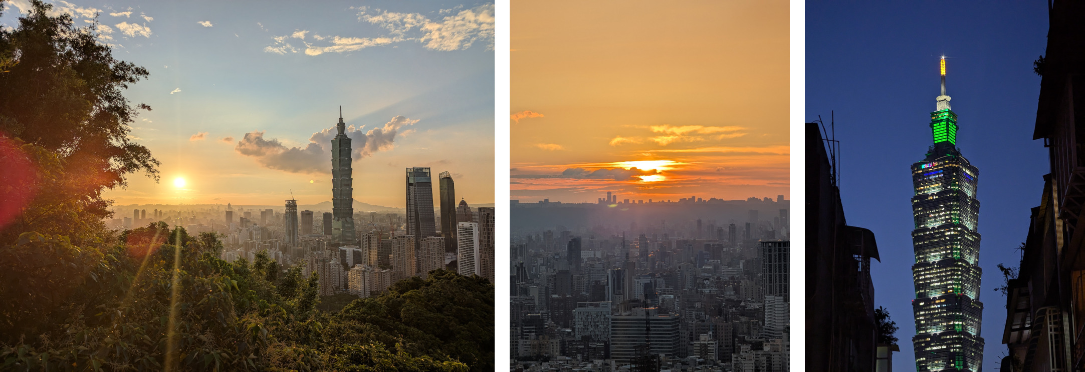 Collage of photos from Taiwan