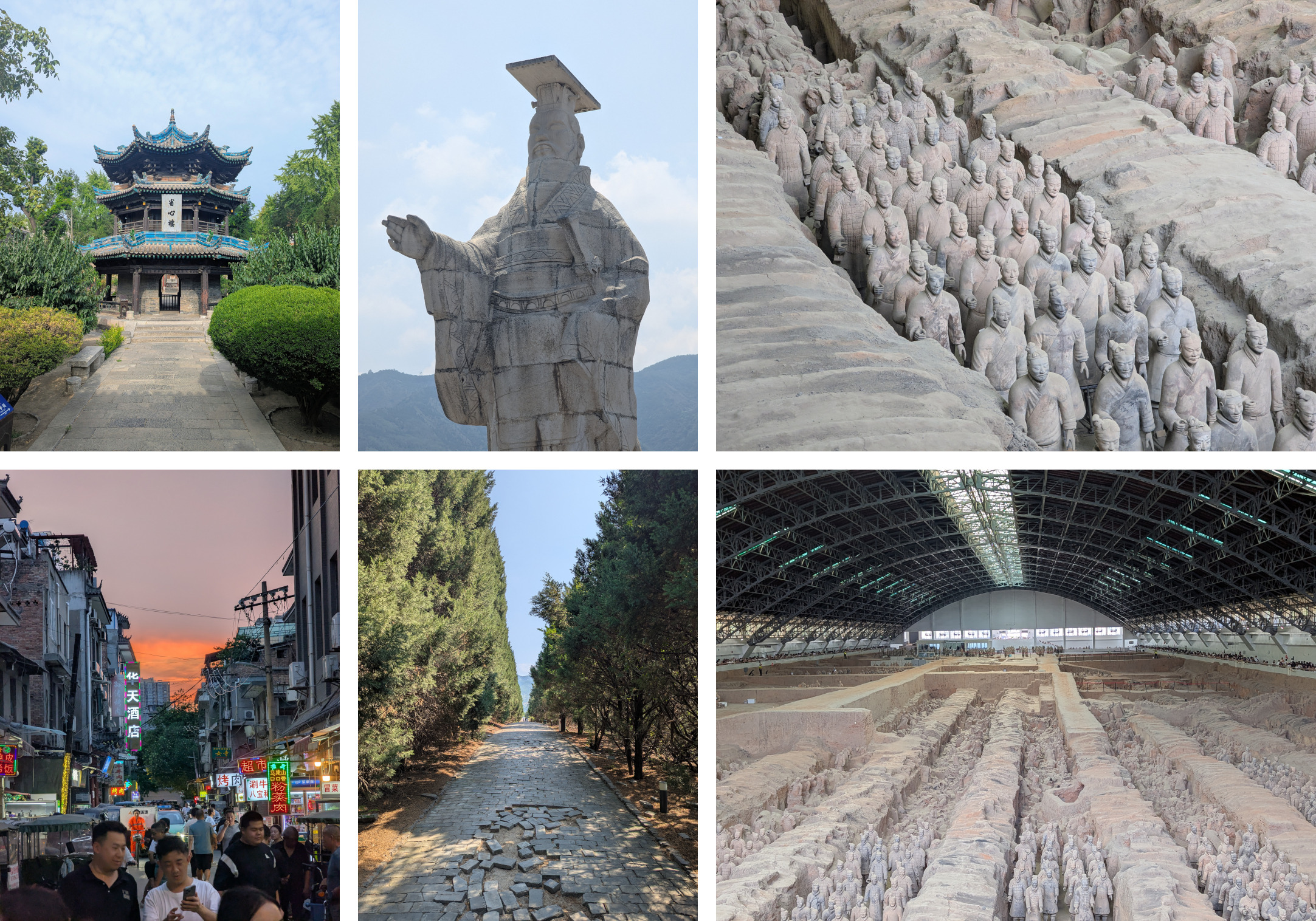 Collage of photos from Xi’an